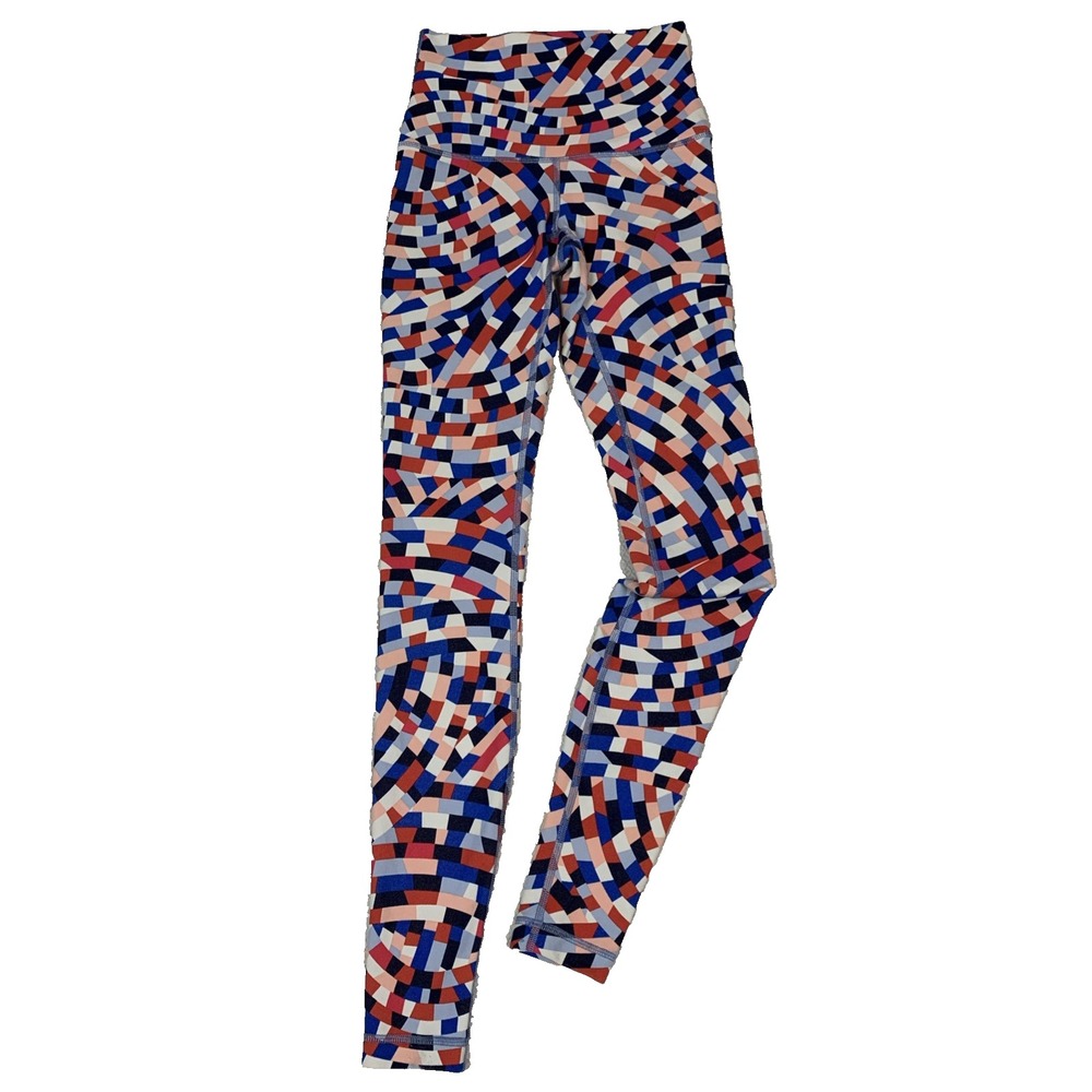 lululemon Wunder Under High Rise Pants Size 4 Capoeira Multi Confetti Yoga